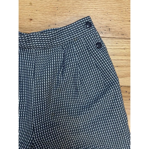 Vintage Chaus Pants Women's Size 6 Wool Blend Herringbone High Rise Trousers - Picture 2 of 16